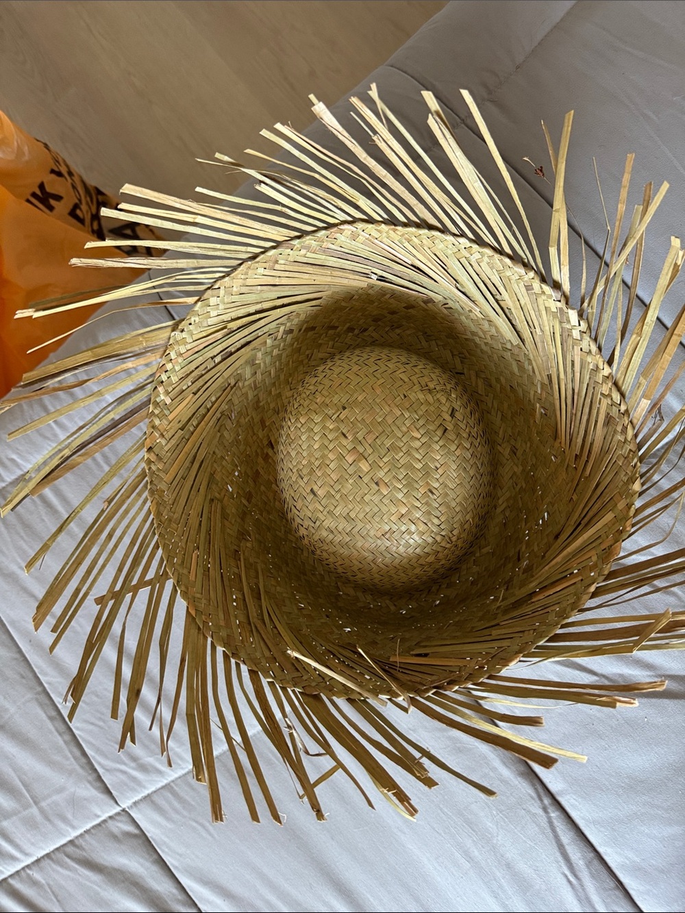 Natural Straw Decorative Hat - Natural